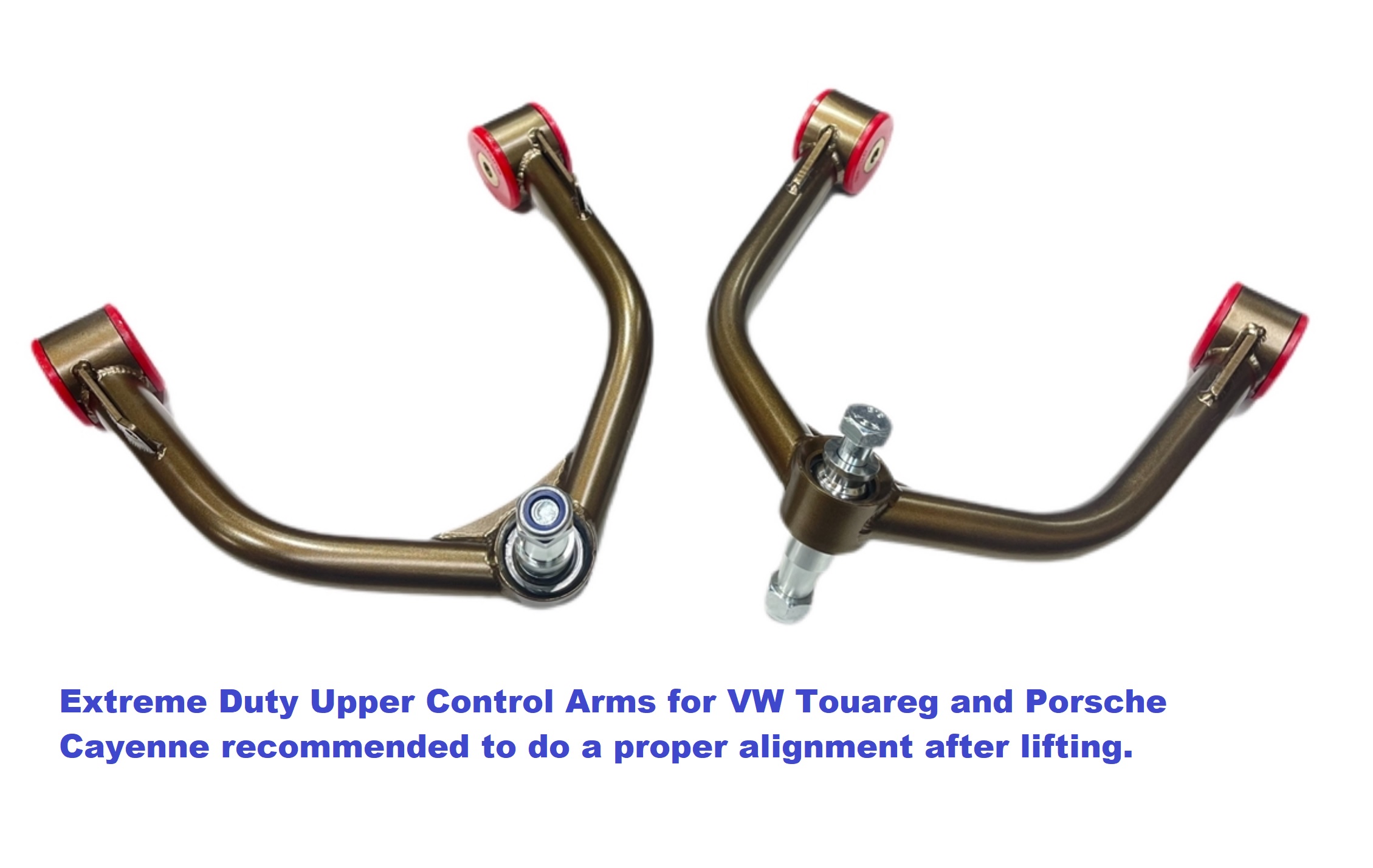 These Heavy Duty Upper Control Arms allow for proper alignment,